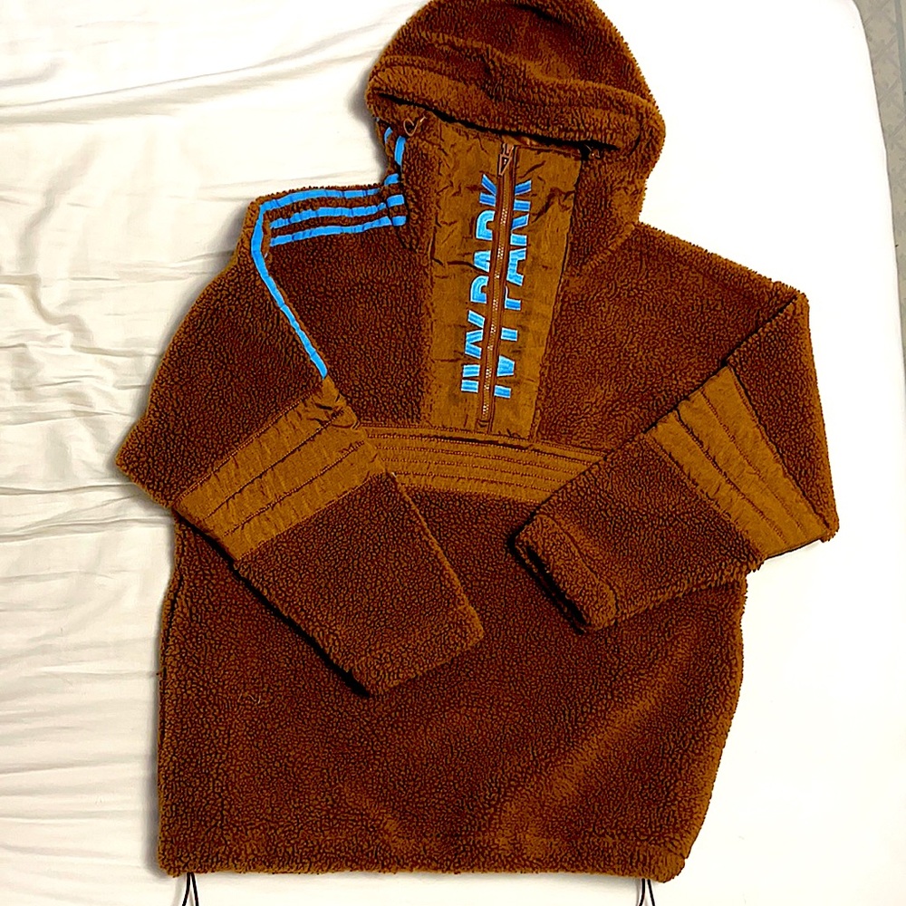 Adidas Ivy Park 3/4 Zip Teddy Sherpa